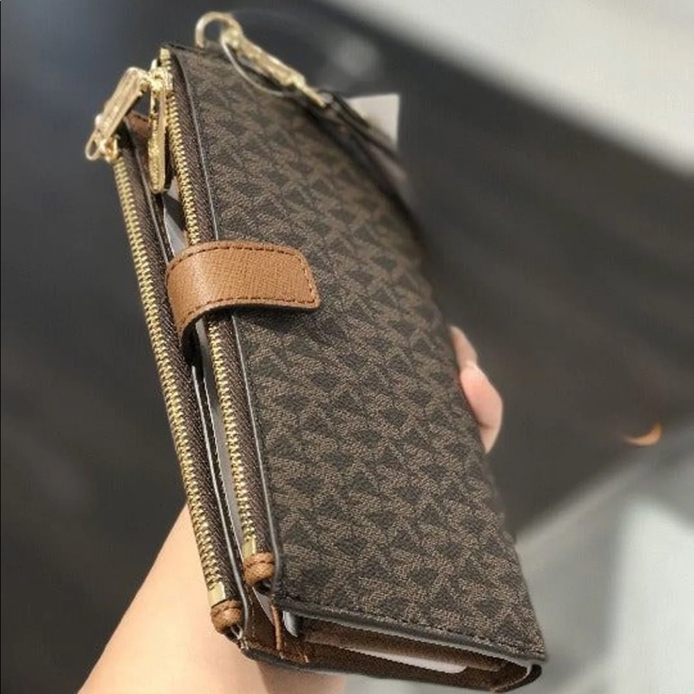 Michael kors jet set travel double zip wallet - Picture 4 of 9